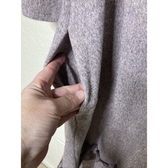 You & Me Sweater Knit Dress Heathered Pink 3/4 Sleeve Ruffle Hem Womens XL - Picture 8 of 11